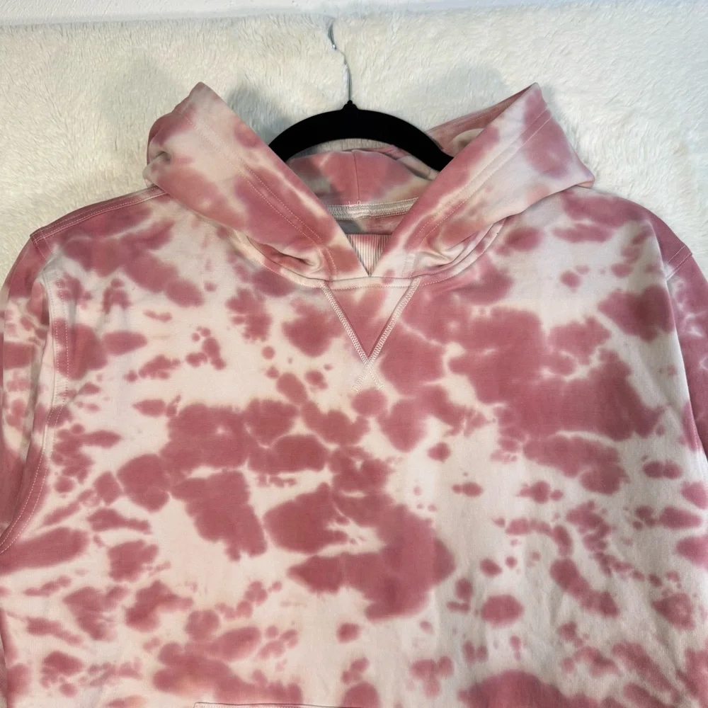 Lululemon All Yours Hoodie‎ Marmoleado Tie Dye Women’s 4 Fleece Rose Pink Yoga - Picture 2 of 9